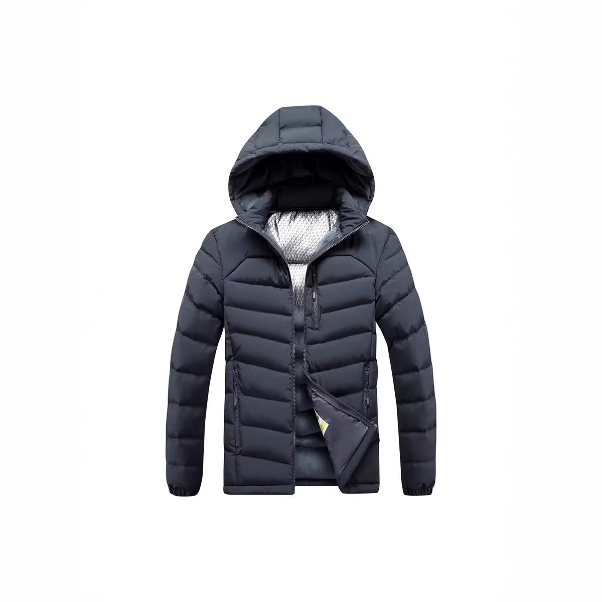 Men's Insulated Padded Jacket with Hood and Thermoreflect Inner Lining Chichicherry