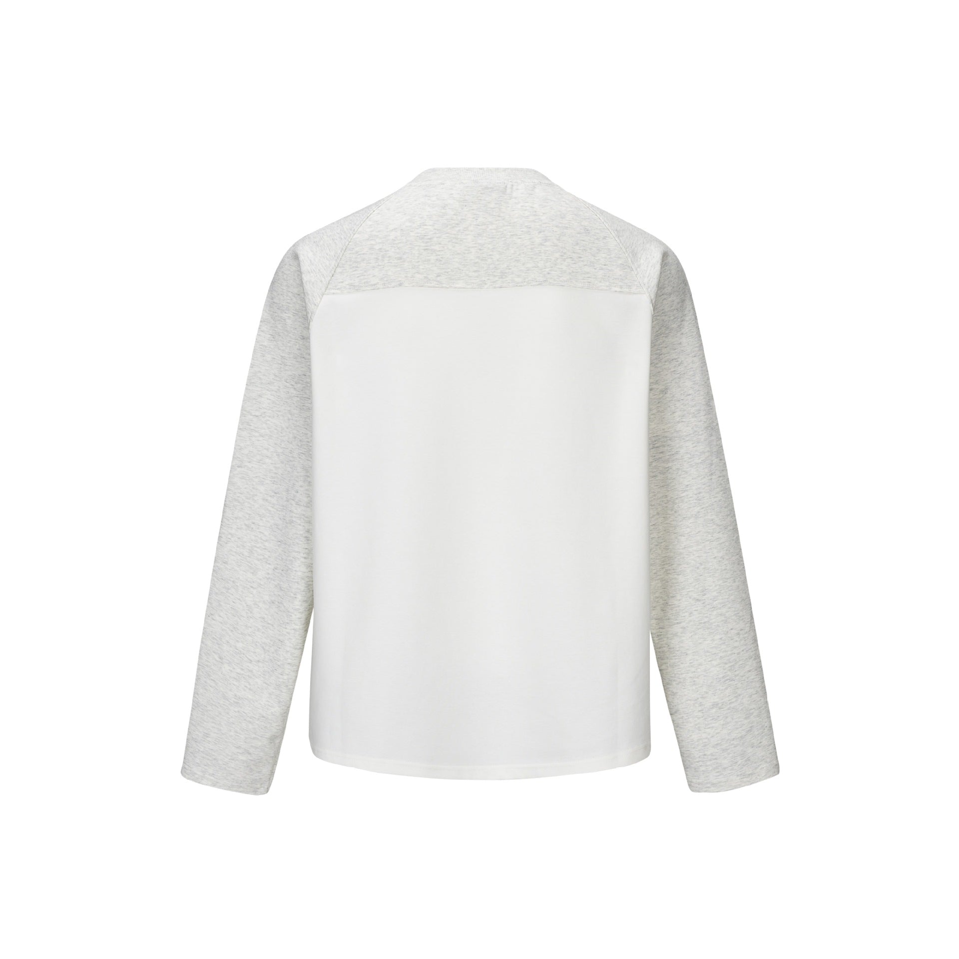 Unisex Raglan Long Sleeve Sweatshirt made of cotton blend with contrasting sleeves and ribbed round neck Chichicherry