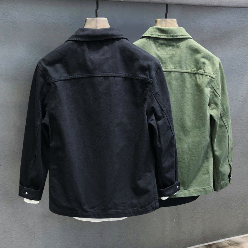 Herren Utility-Fieldjacke mit vier aufgesetzten Pattentaschen und klassischem Hemdkragen Chichicherry