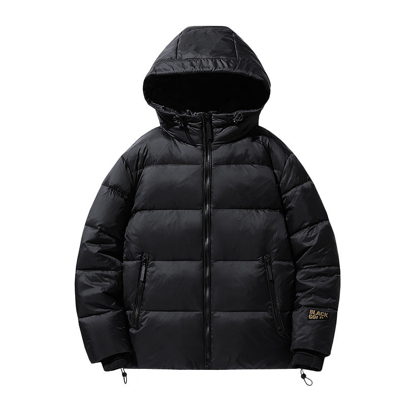 Unisex Padded Hooded Jacket with Thermal Insulation and Adjustable Hem Chichicherry