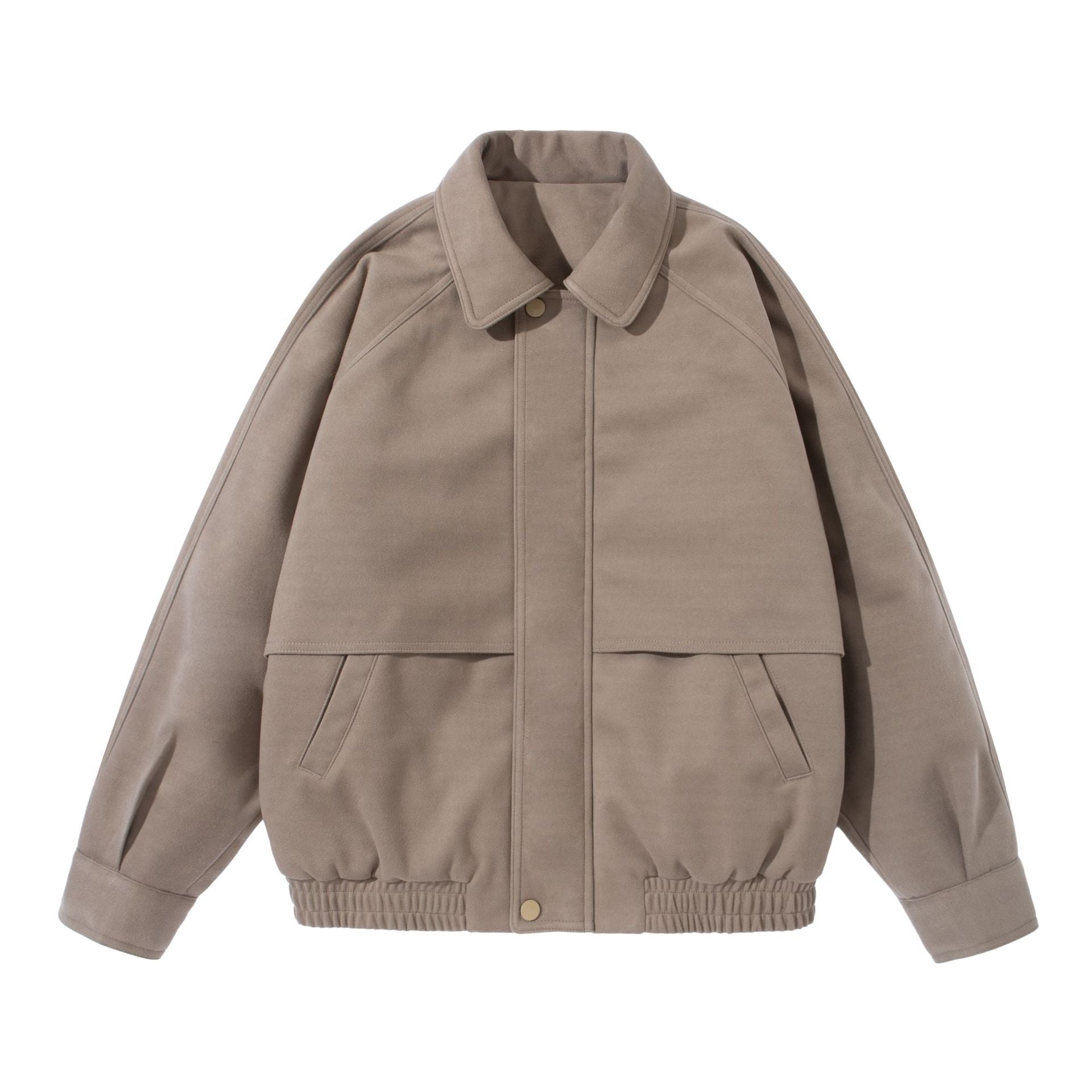 Unisex Boxy Blouson with overlapping front yoke and elastic hem Chichicherry