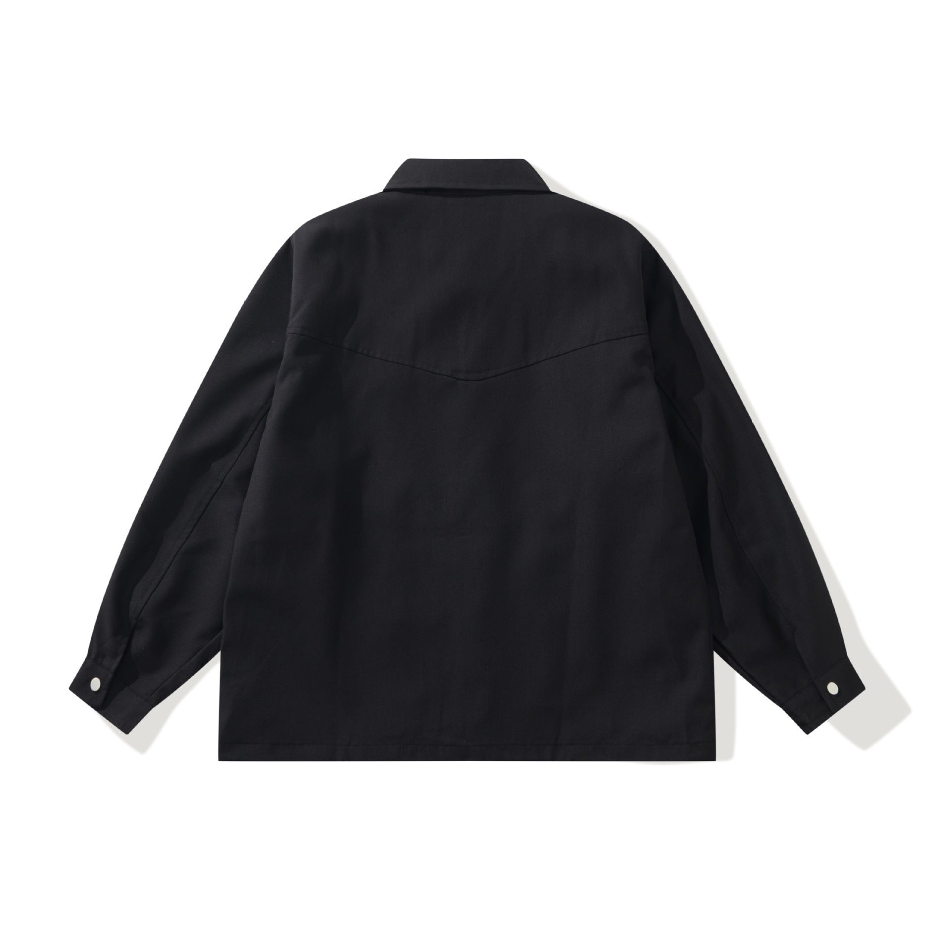 Men's Utility Chore Jacket with Full Zip and Large Flap Pockets Chichicherry