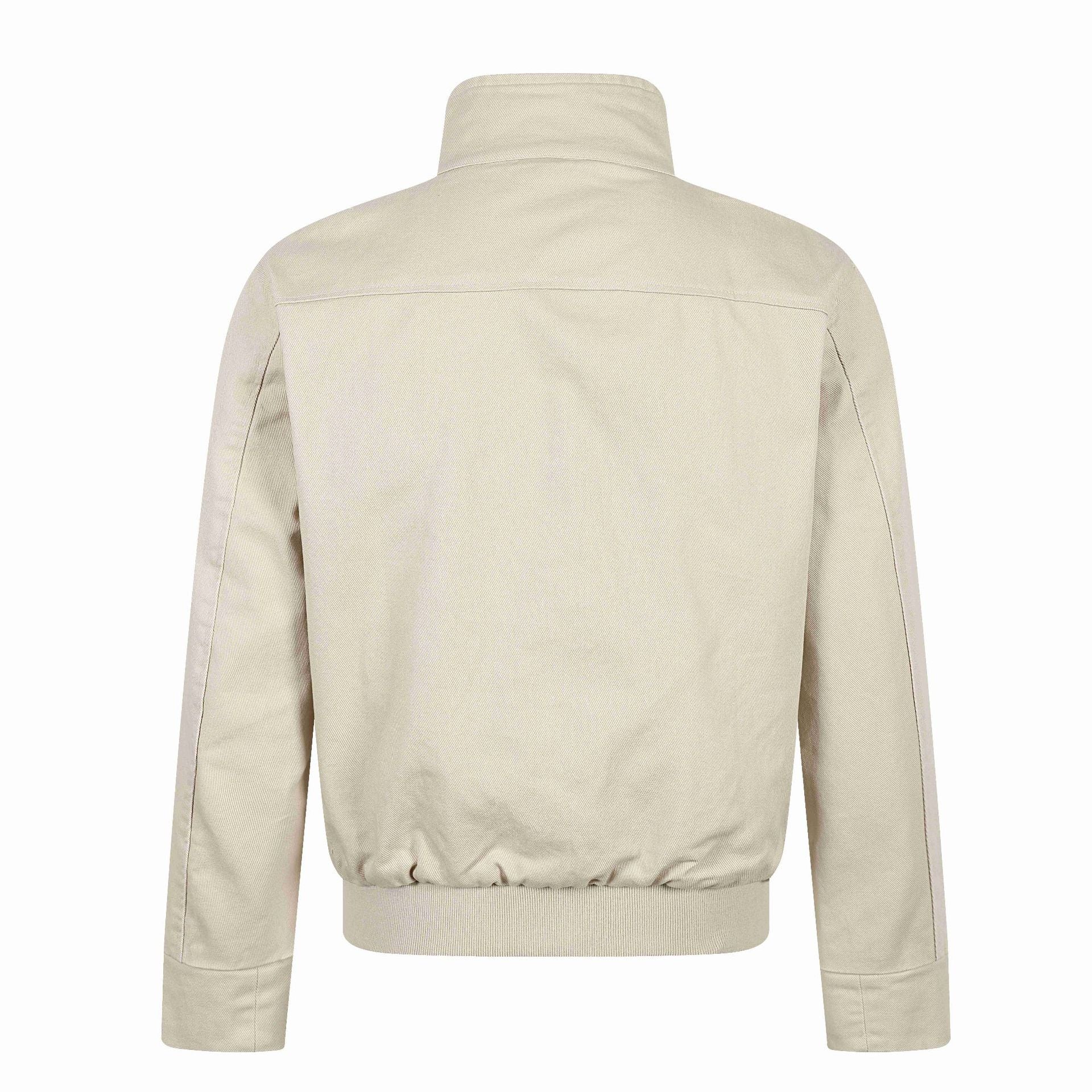 Unisex Short-cut Canvas Field Blouson with Buckle Placket, Utility Pockets and High Standing Collar Chichicherry