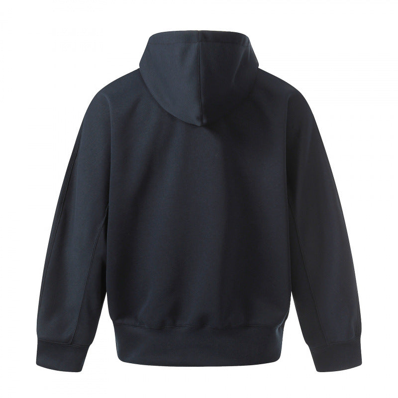 Men's Boxy Hoodie with Half Zipper, Reinforced Placket and Clean Minimal Design Chichicherry