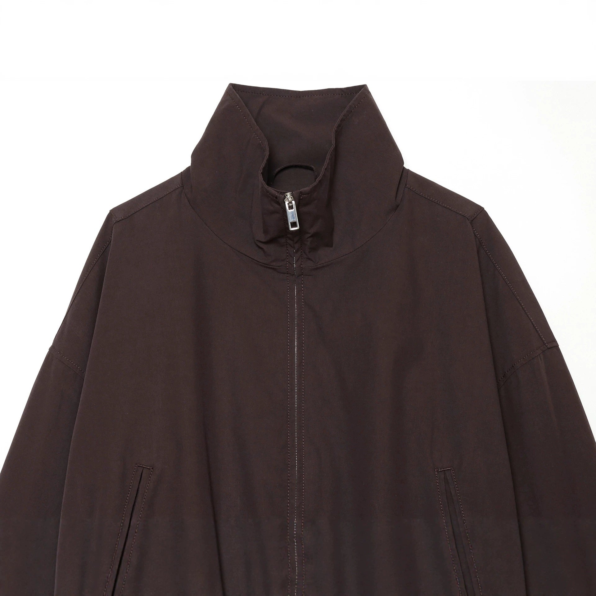 Women’s utilitarian short jacket with zipper and shirt collar Chichicherry