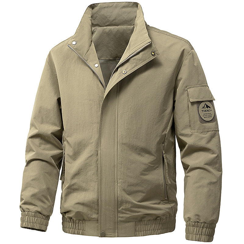Men's technical hooded softshell jacket with adjustable hood and utility pockets Chichicherry