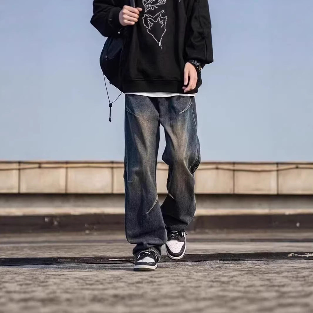 Men's Loose-Fit Jeans Chichicherry
