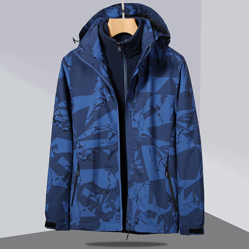 Women's two-layer softshell jacket with removable fleece inner jacket and hood Chichicherry