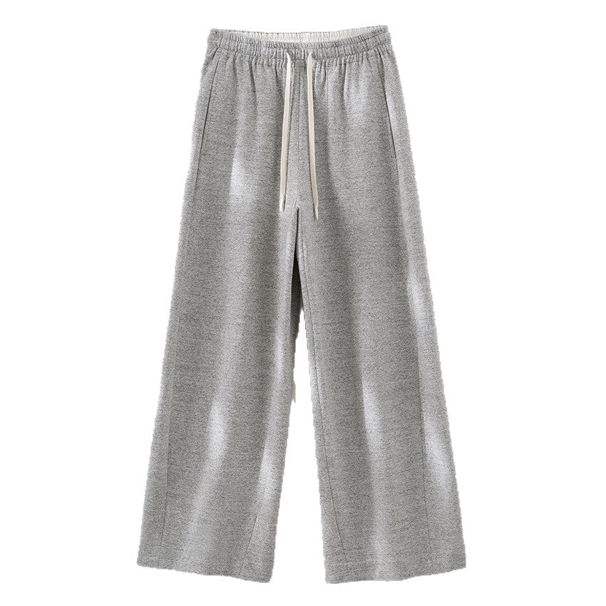 Women's Wide Lounge Pants with Elastic Waistband, Drawstring, and Side Pockets Chichicherry