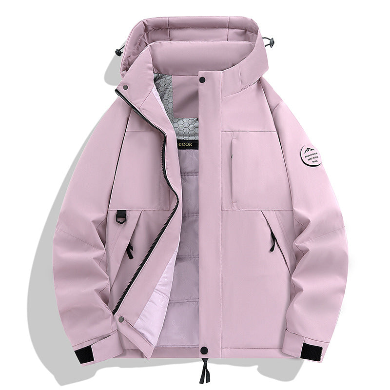 Men's Waterproof and Breathable Softshell Outdoor Jacket Chichicherry