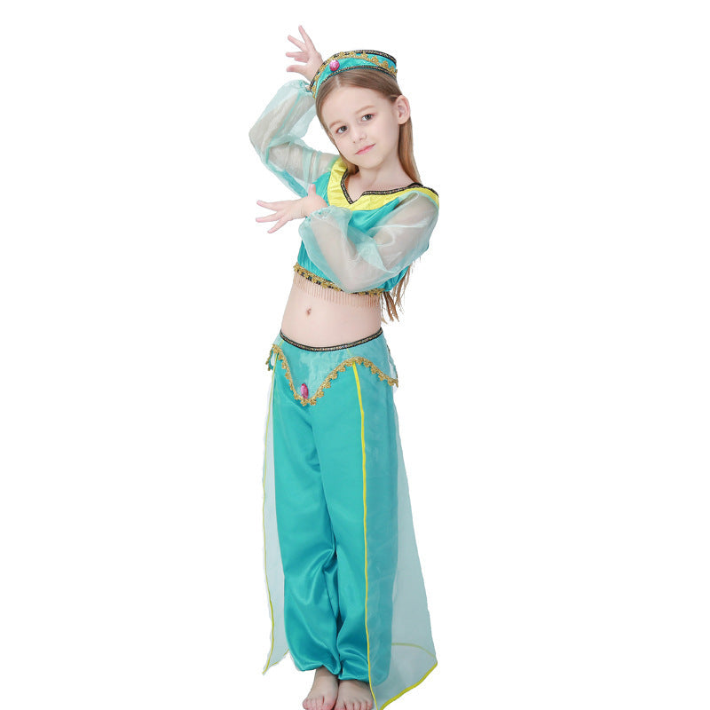 Girls' princess costume in oriental style with sparkling details Chichicherry