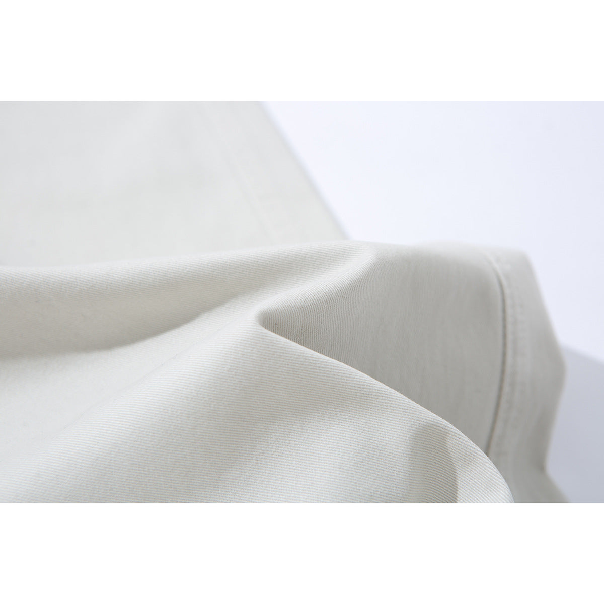 Women's High-Waisted Culotte Pants made of Cotton Twill with Wide Leg Chichicherry