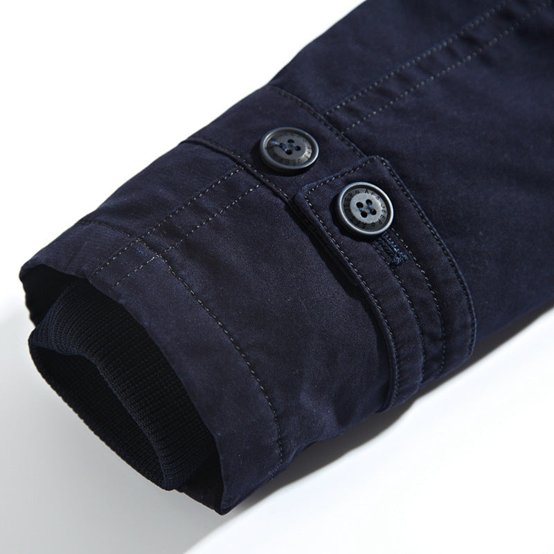 Men's hooded parka with teddy lining and multifunctional utility pockets Chichicherry