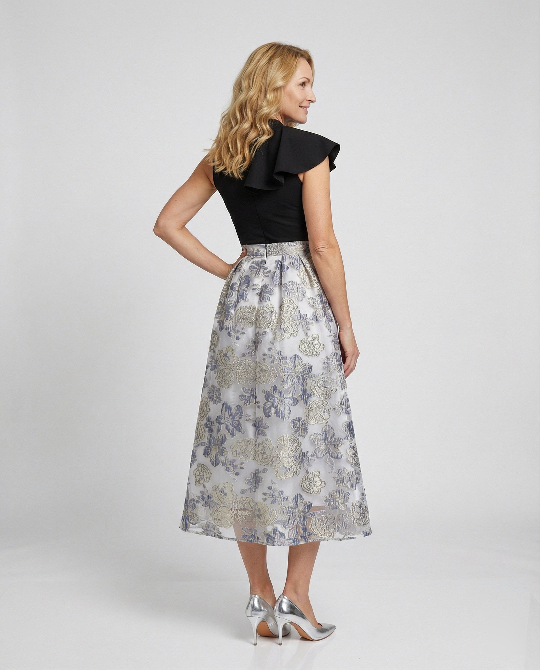 Ladies evening dress elegant with tulle skirt