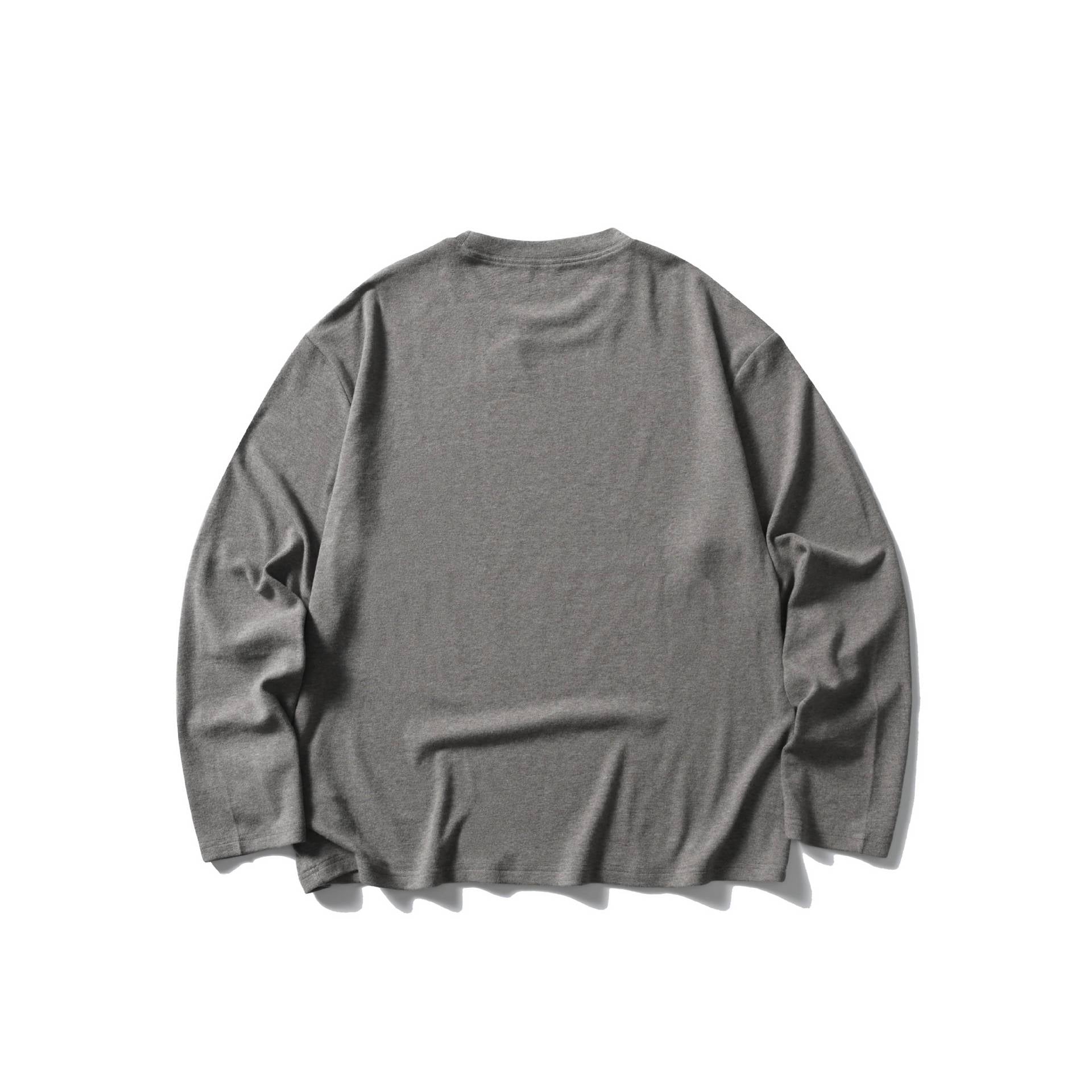 Unisex Oversize Round Neck Sweatshirt with Raglan Seams and Fine Waffle Texture Chichicherry