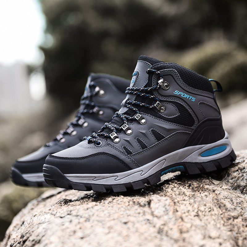 Men's Breathable All-Terrain Trekking Boots with Reinforced Toe Cap, Multi-Grip Profile, and Padded Ankle Collar Chichicherry