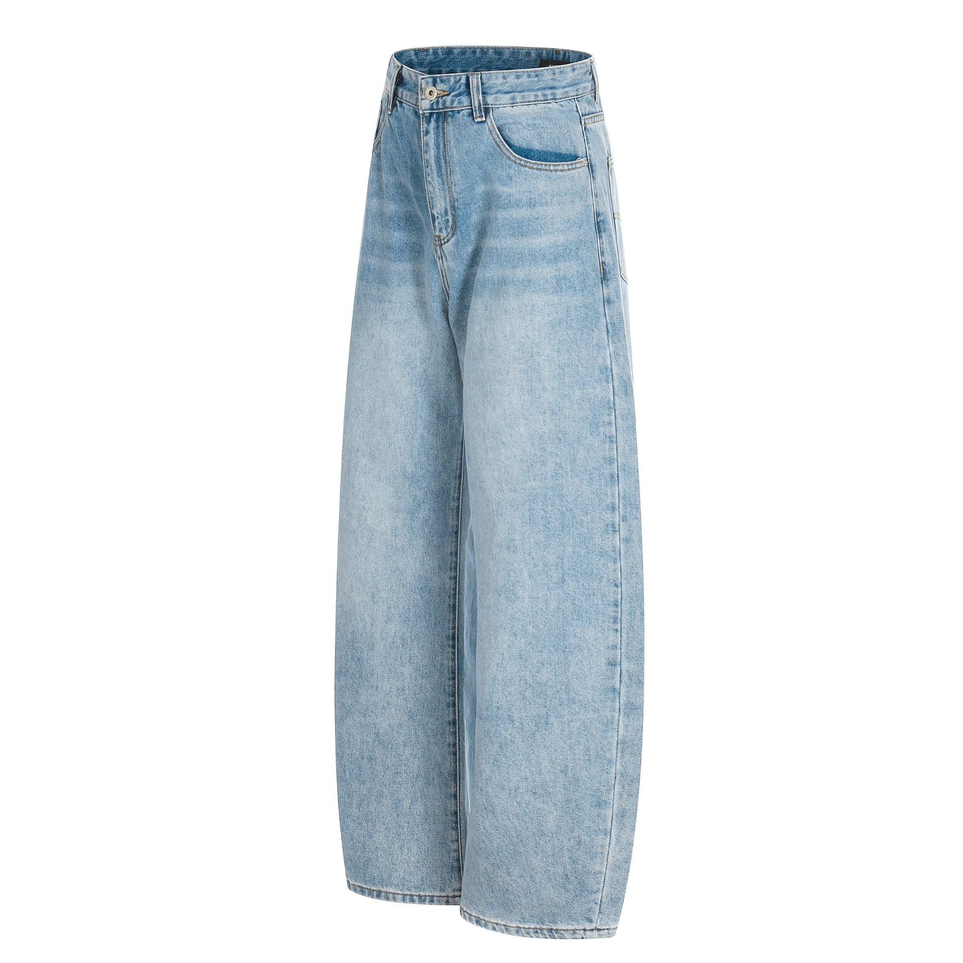 Women Wide Cropped Denim Culotte with High Waist and Five-Pocket Details Chichicherry