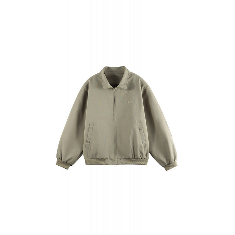 Unisex Oversize Utility Bomber Jacket with concealed zipper and elastic cuffs Chichicherry