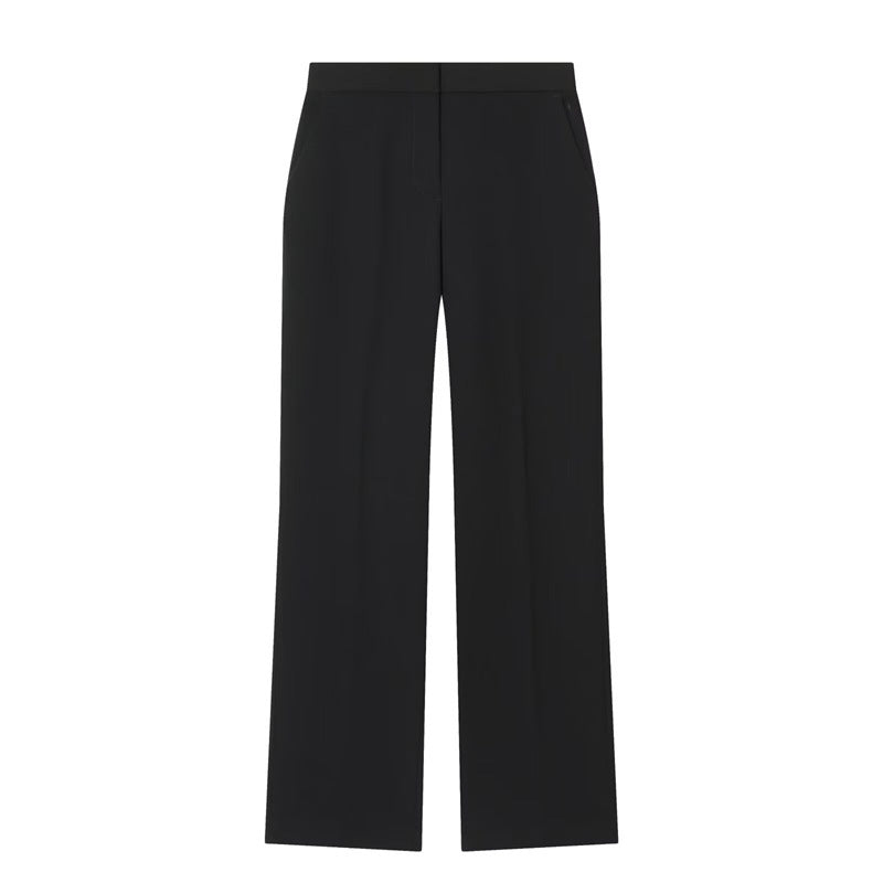 Women's elegant high-waisted wide-leg suit pants with crease Chichicherry