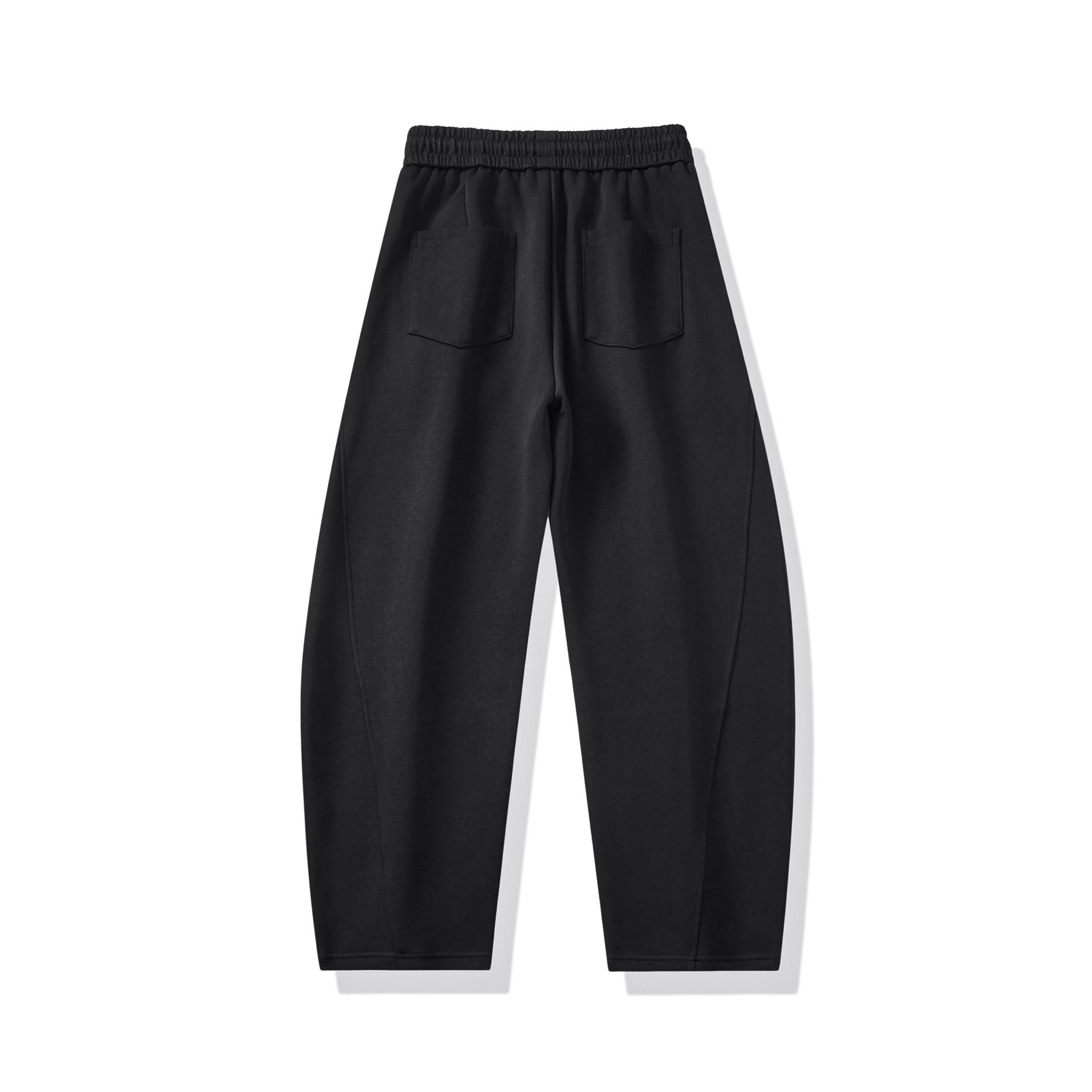 Women's High-Waisted Jogging Pants in Sculpted Cut with Seams and Drawstring Chichicherry
