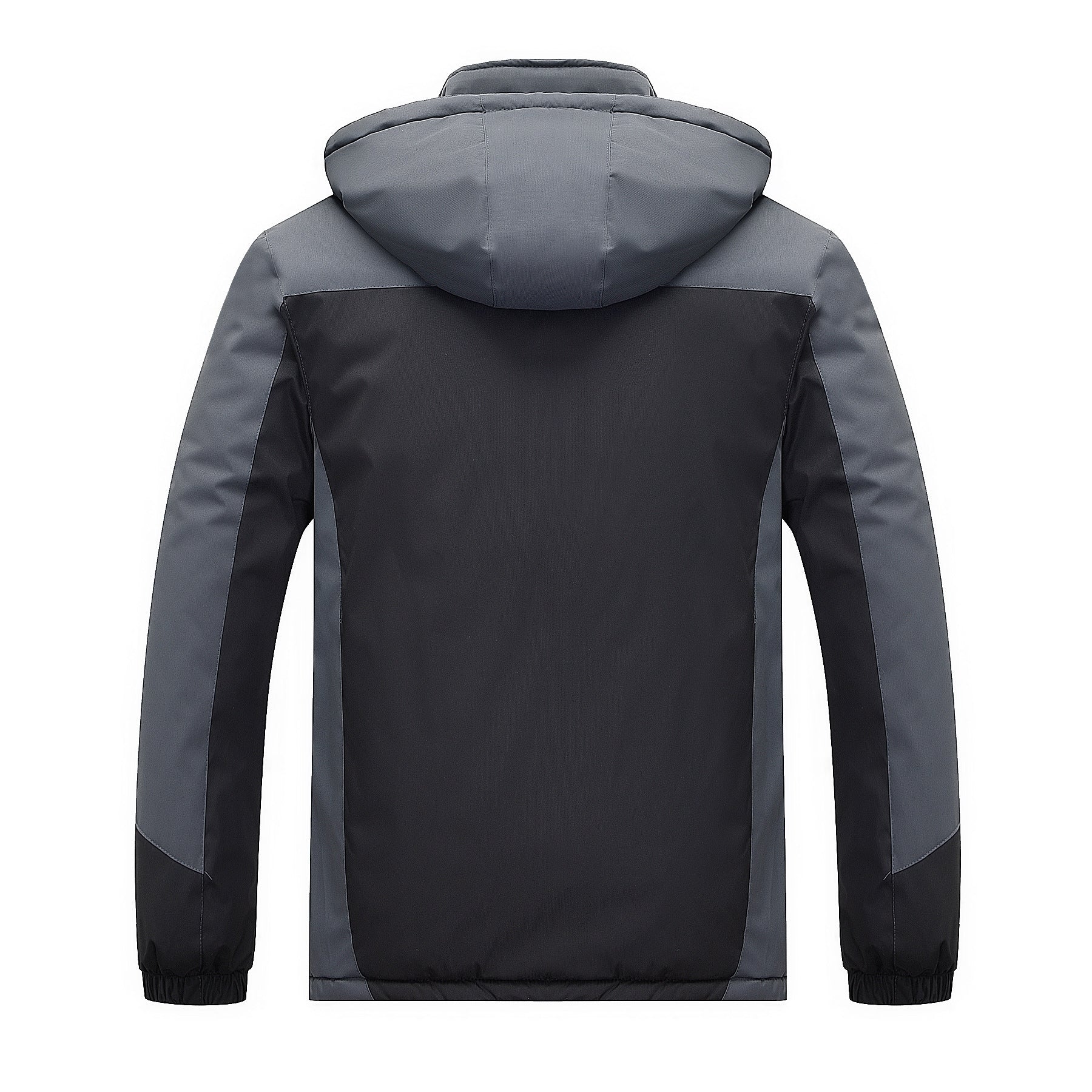 Men's water-repellent outdoor jacket with teddy fleece lining, adjustable hood, and multifunction pockets Chichicherry