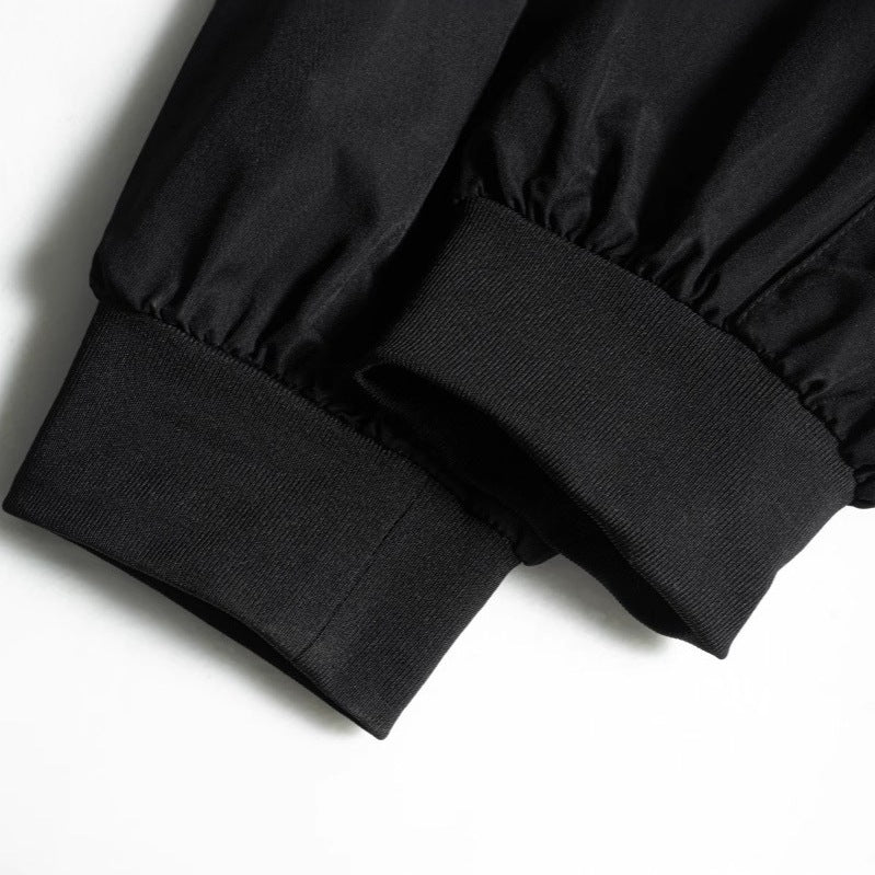 Men's Tech Cargo Jogger with tactical flap pockets, adjustable nylon straps, and elastic ankle hem Chichicherry