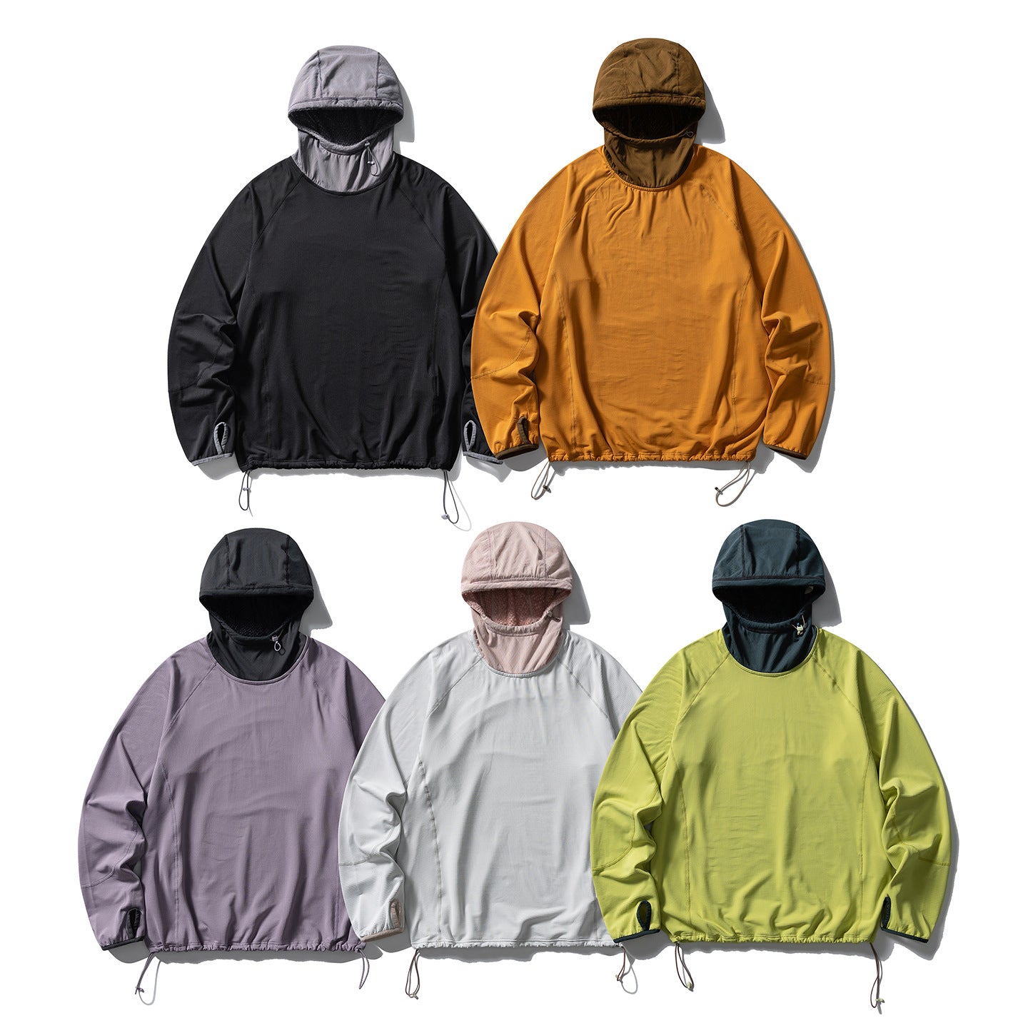 Unisex Technical Hoodie with Adjustable Hem, Insulated Inner Hood and Thumb Holes Chichicherry