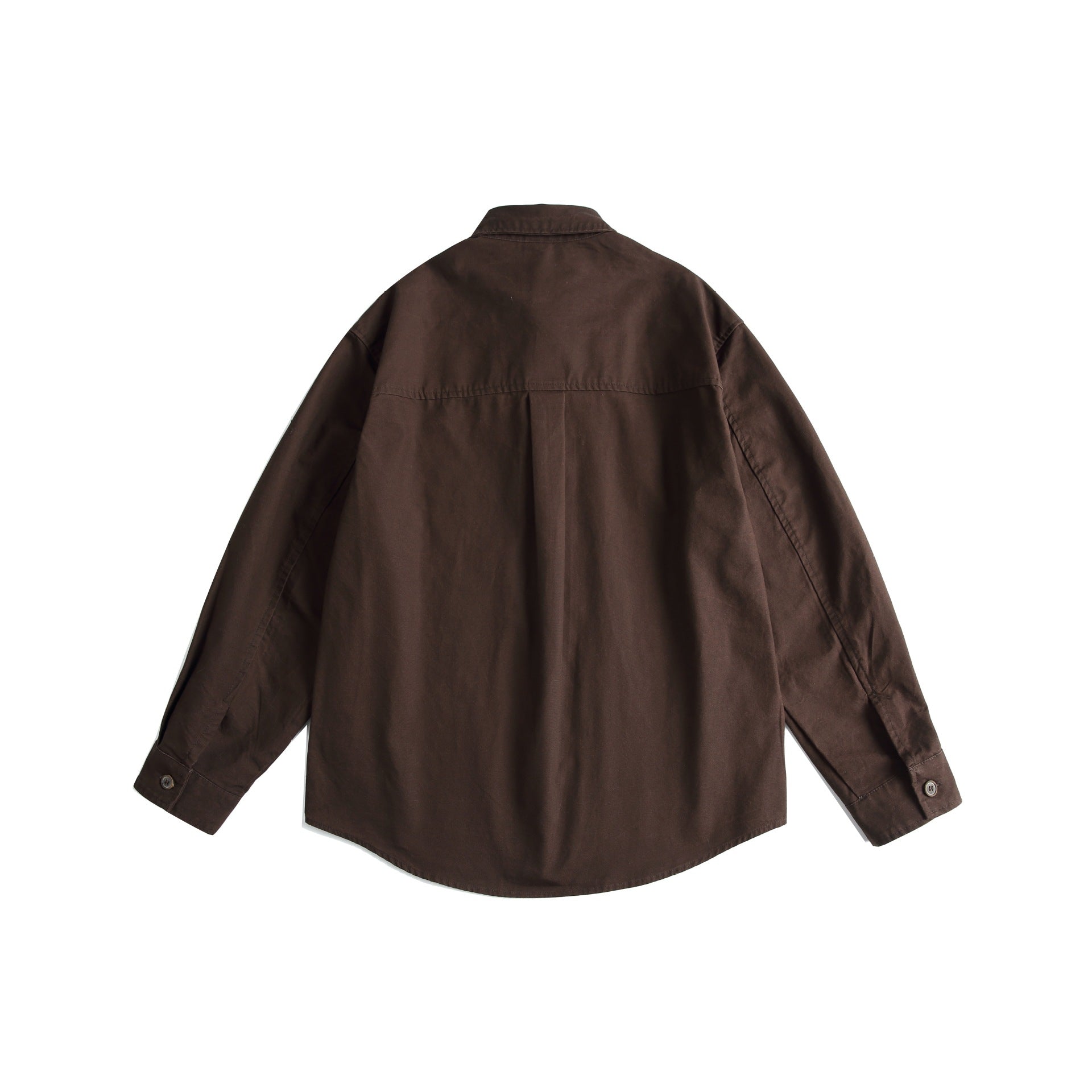 Men's Embroidered Overshirt in Chinoiserie Look with Frog Closures and Loose Fit Chichicherry