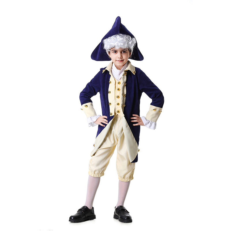 Boys historical costume with tailcoat and tricorn Chichicherry