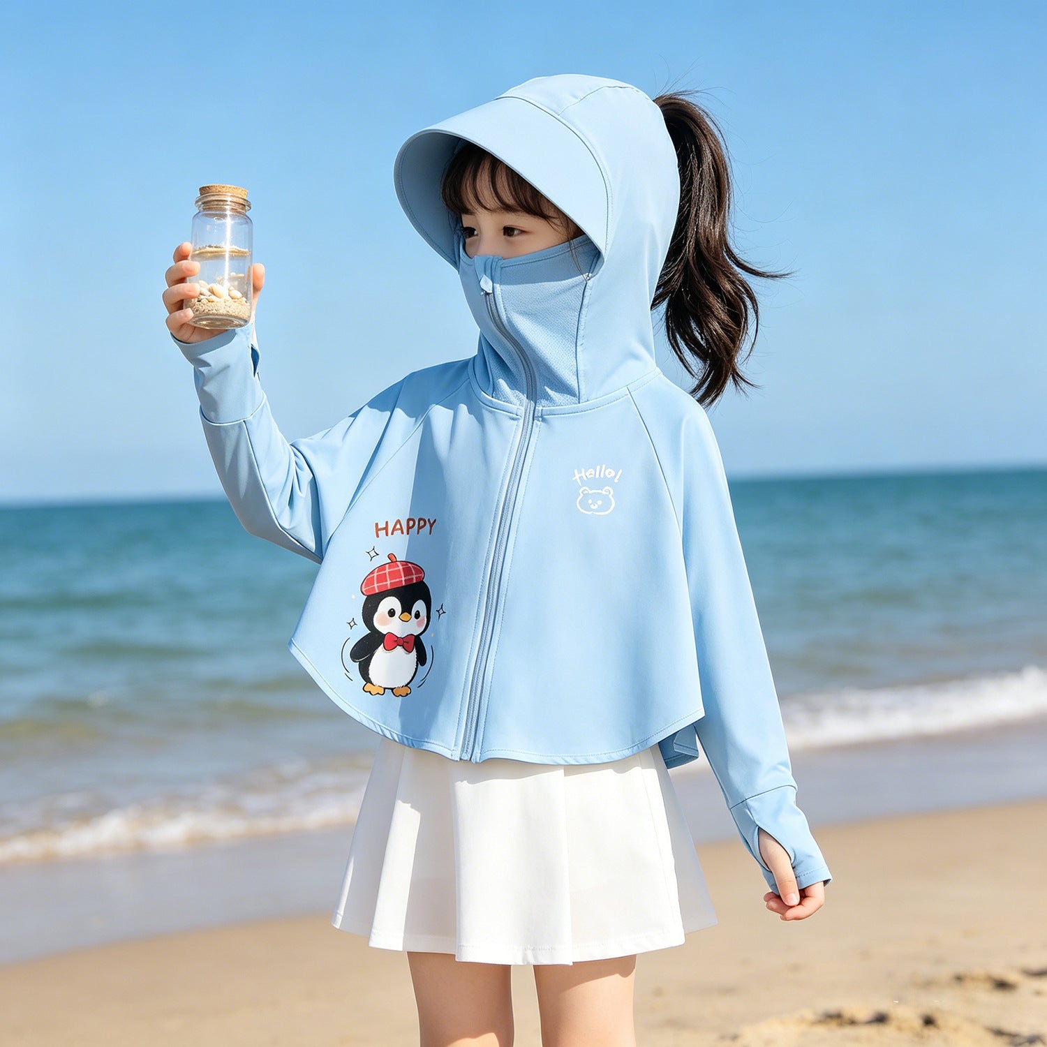Girl Light Hoodie with UV Protection Chichicherry