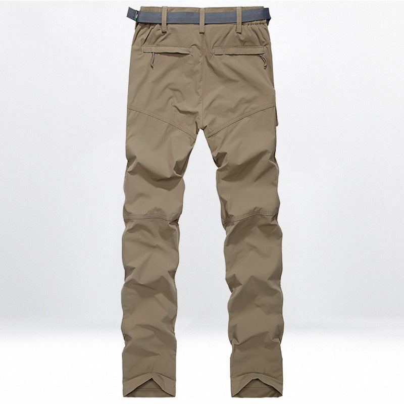 Men's Technical Trekking Cargo Pants with Pre-shaped Knees and Integrated Belt Solution Chichicherry