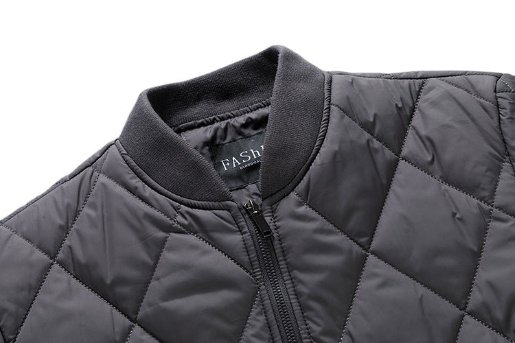 Men's quilted, lightweight padded bomber jacket with diamond quilting Chichicherry