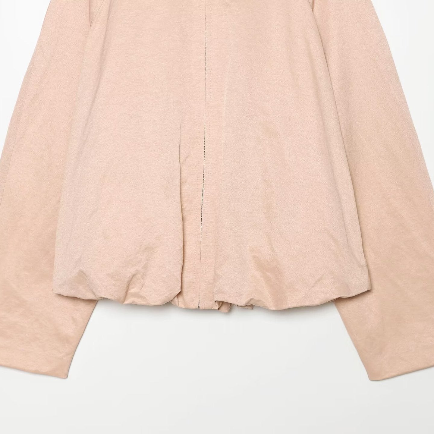 Women's Cropped Transitional Jacket with High Stand-up Collar and Raglan Sleeves Chichicherry