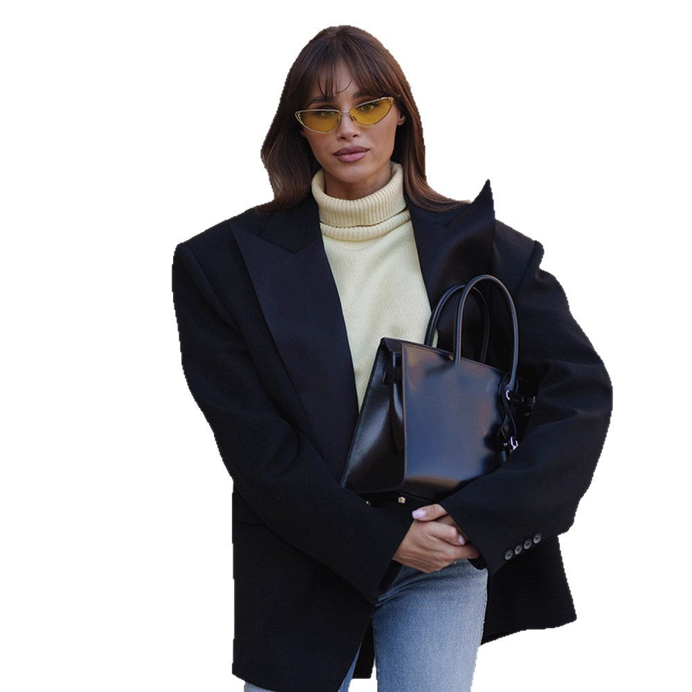 Women's Compact Structured Handbag with Double Handle and Minimalist Design Chichicherry