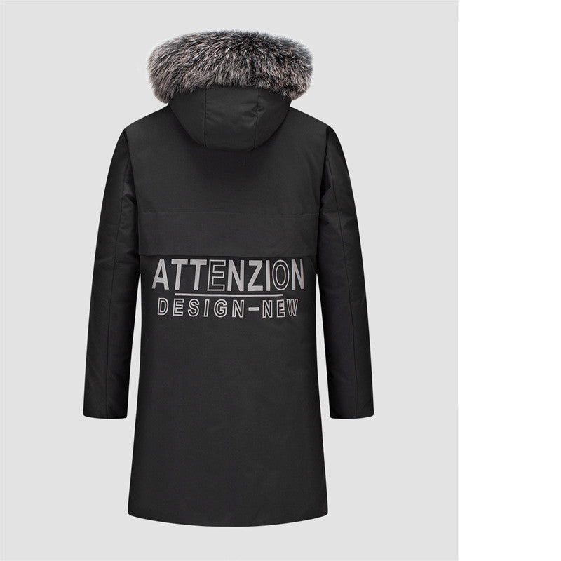 Men's Urban Winter Parka with removable faux fur hood, thermally insulating quilted lining, and concealed zipper Chichicherry