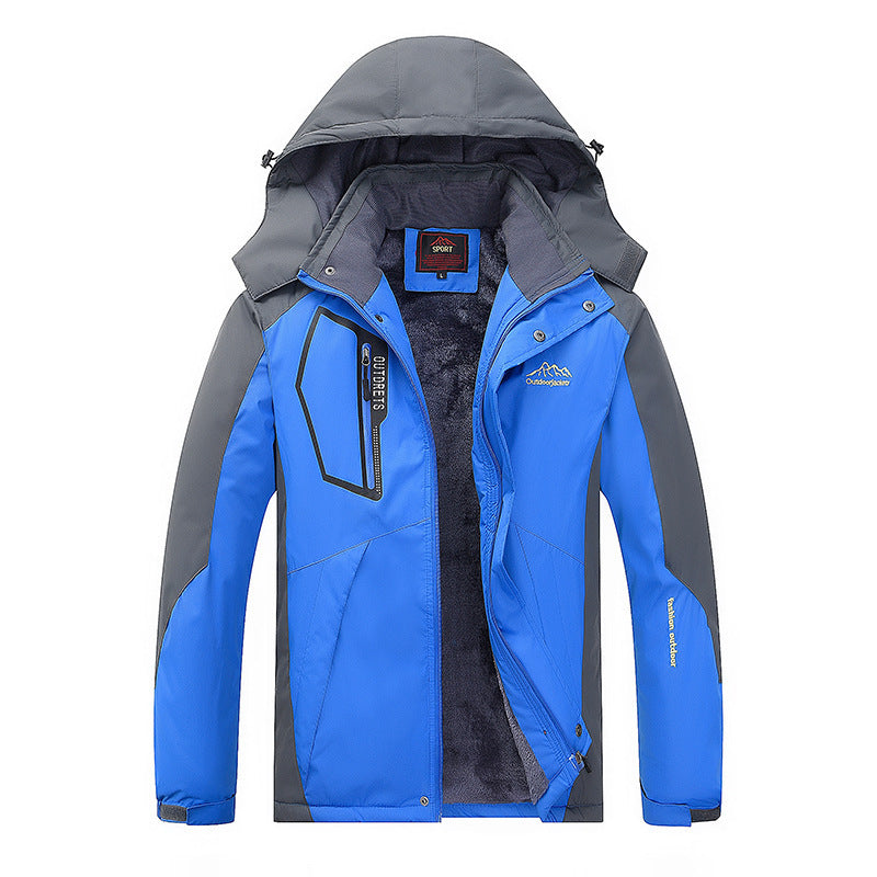 Men's technical outdoor parka with teddy fleece interior lining, welded outer shell and multifunction pockets Chichicherry