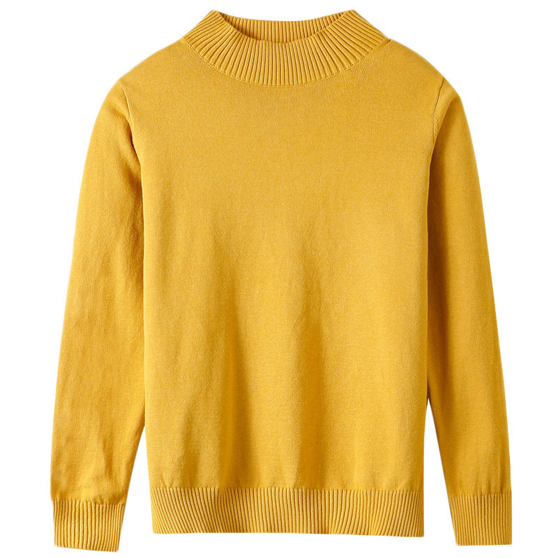 Ladies Lightweight Short-Cut Stand Collar Sweater made of Fine Knit with Extended Ribbed Cuffs Chichicherry