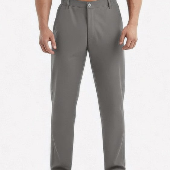 Men's Relaxed-Fit Lounge Pants in Chino Look with Comfort Waistband Chichicherry