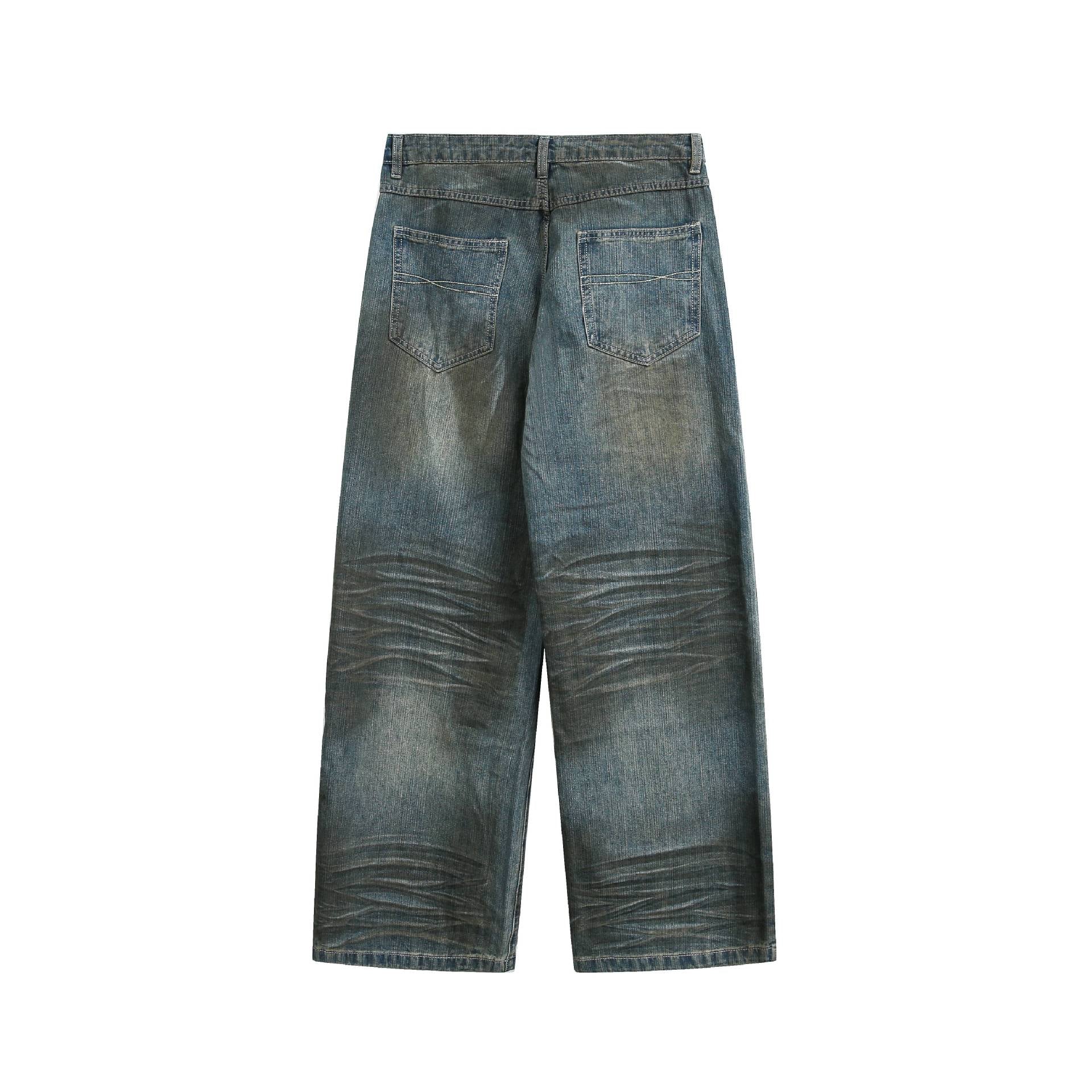 Women's High-Waisted Culotte Jeans with Wide Leg, Distinctive Seam Design and Five-Pocket Details Chichicherry