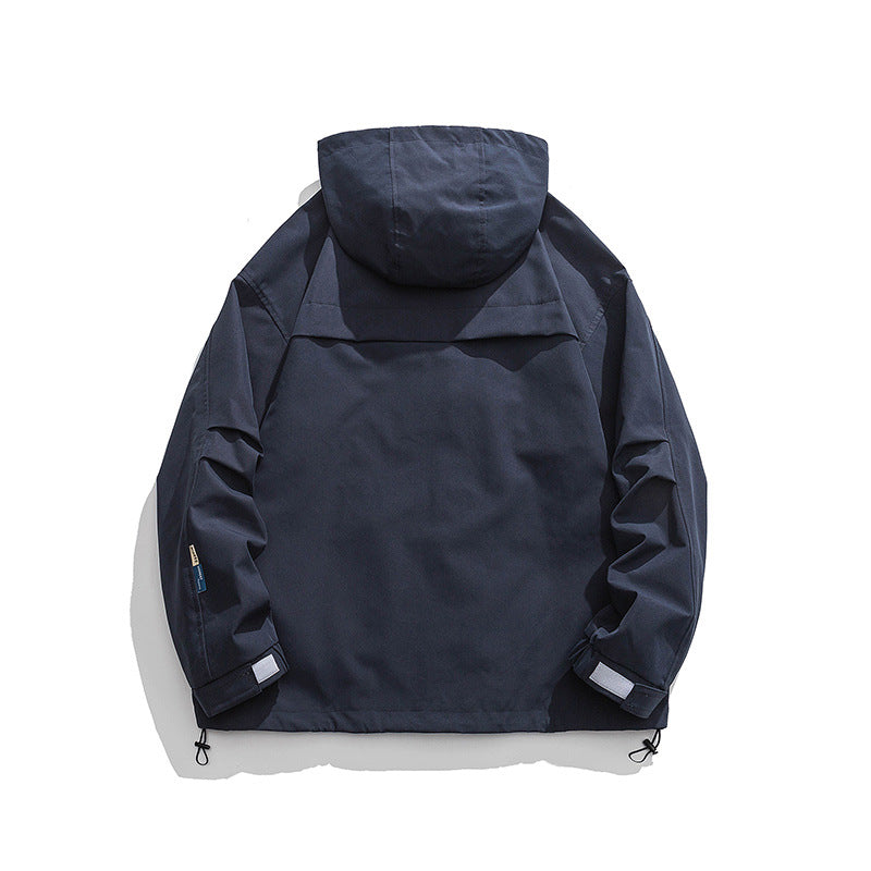 Unisex Oversize-Utility-Jacket with Hood, multifunctional flap pockets and drawstring Chichicherry