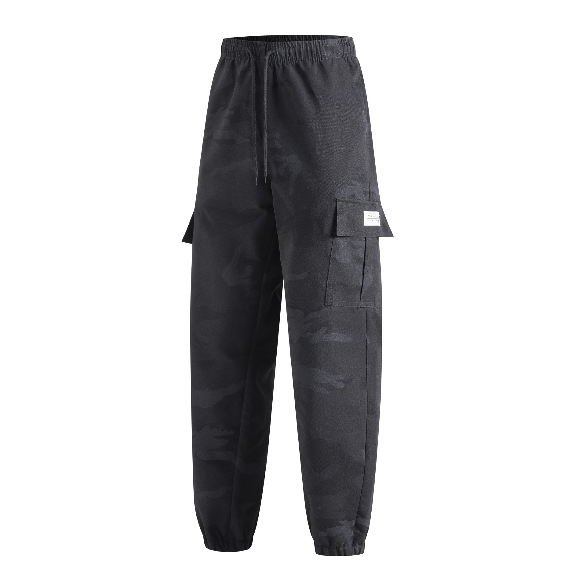Men's cargo jogging pants with elastic waistband, multi-functional pockets & cuffs Chichicherry