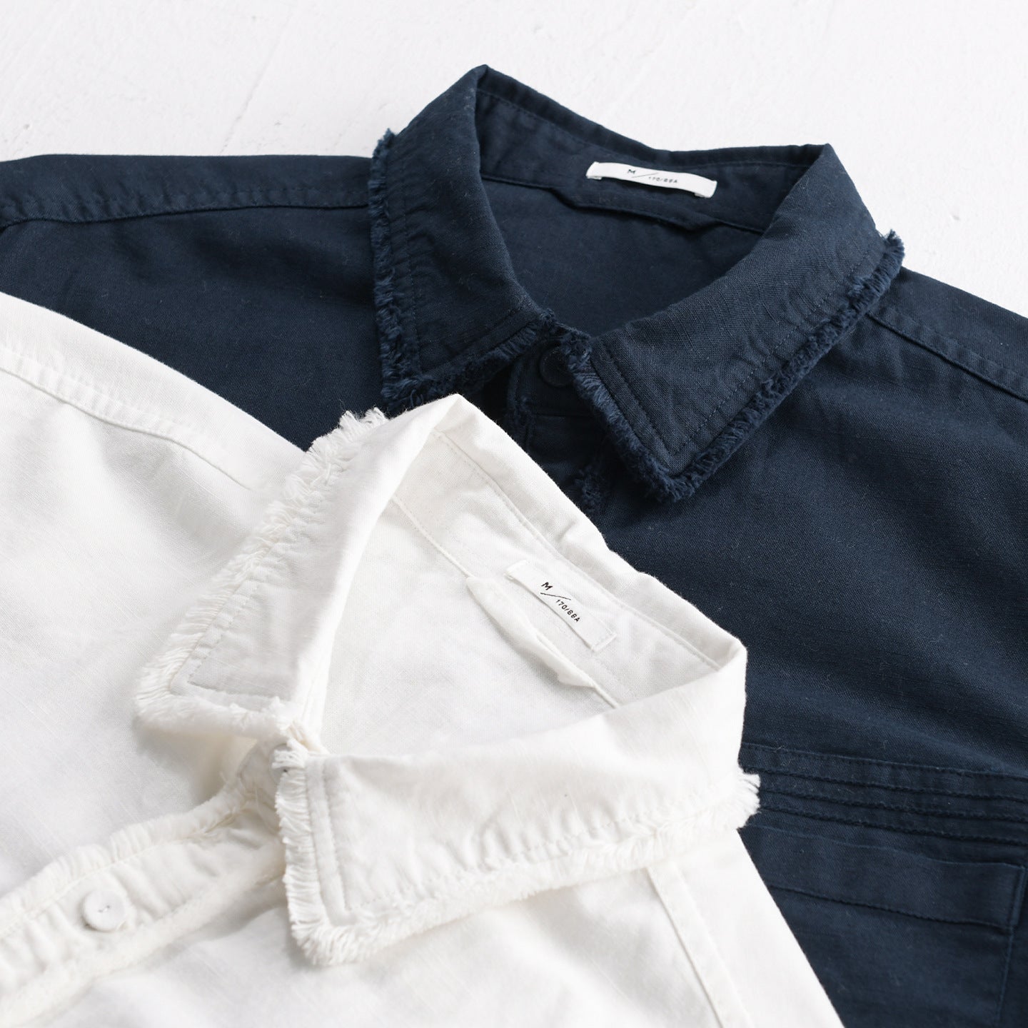Men's fringe overshirt made of cotton blend with chest pocket and button placket Chichicherry