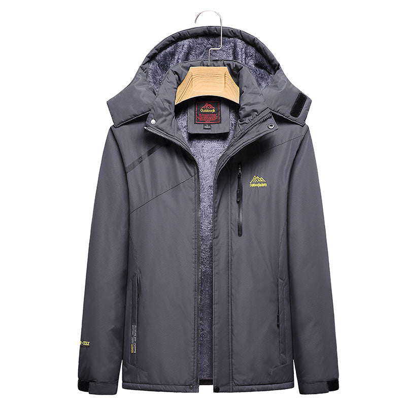 Women's Quilted Winter Jacket with Fleece Lining, Removable Hood, and Waterproof Softshell Outer Layer Chichicherry