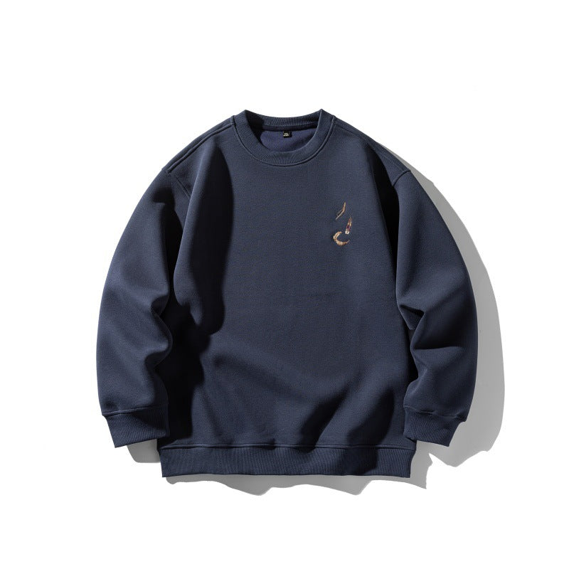 Unisex Oversize Sweatshirt with subtle Koi embroidery Chichicherry