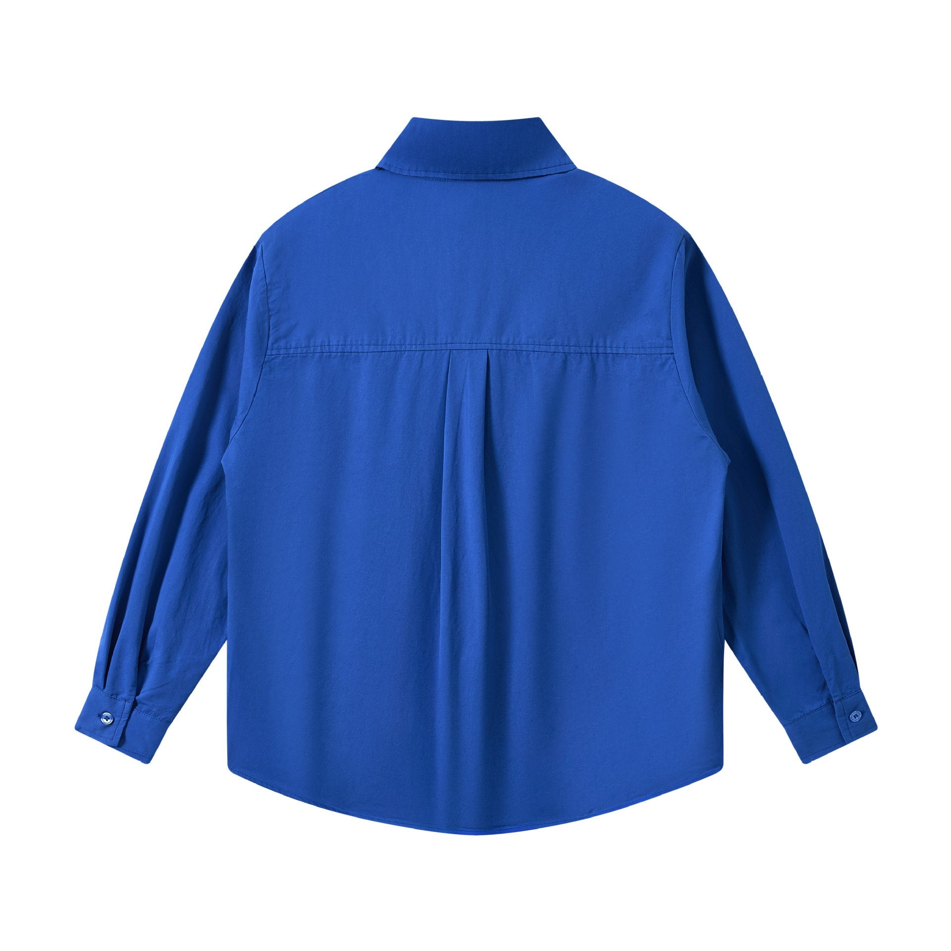 Unisex Oversize Shirt jacket made of lightweight cotton blend with chest pocket and rounded hem Chichicherry