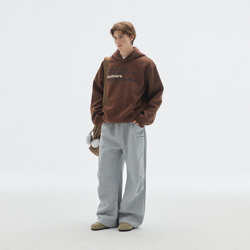 Unisex Oversize Hoodie made of cotton blend with kangaroo pocket and statement print Chichicherry