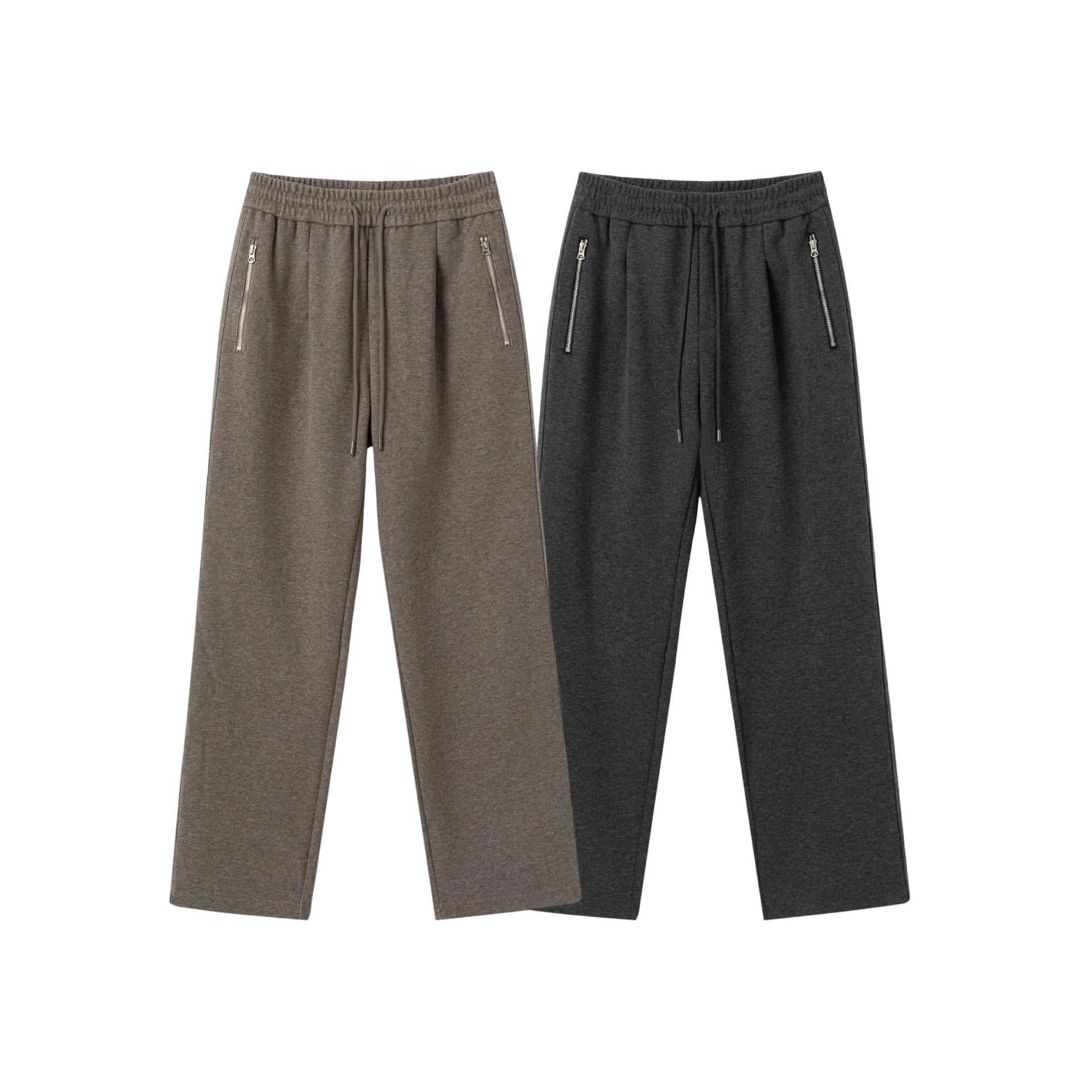 Unisex locker cut jogging pants with elastic waistband and zip pockets Chichicherry