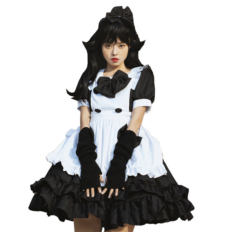 Ladies playful costume dress with ruffle details Chichicherry