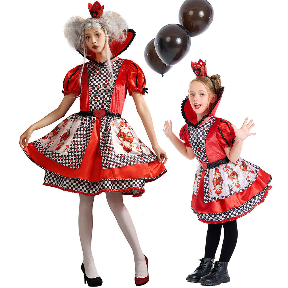 Girls Princess Costume in Playing Card Design Chichicherry