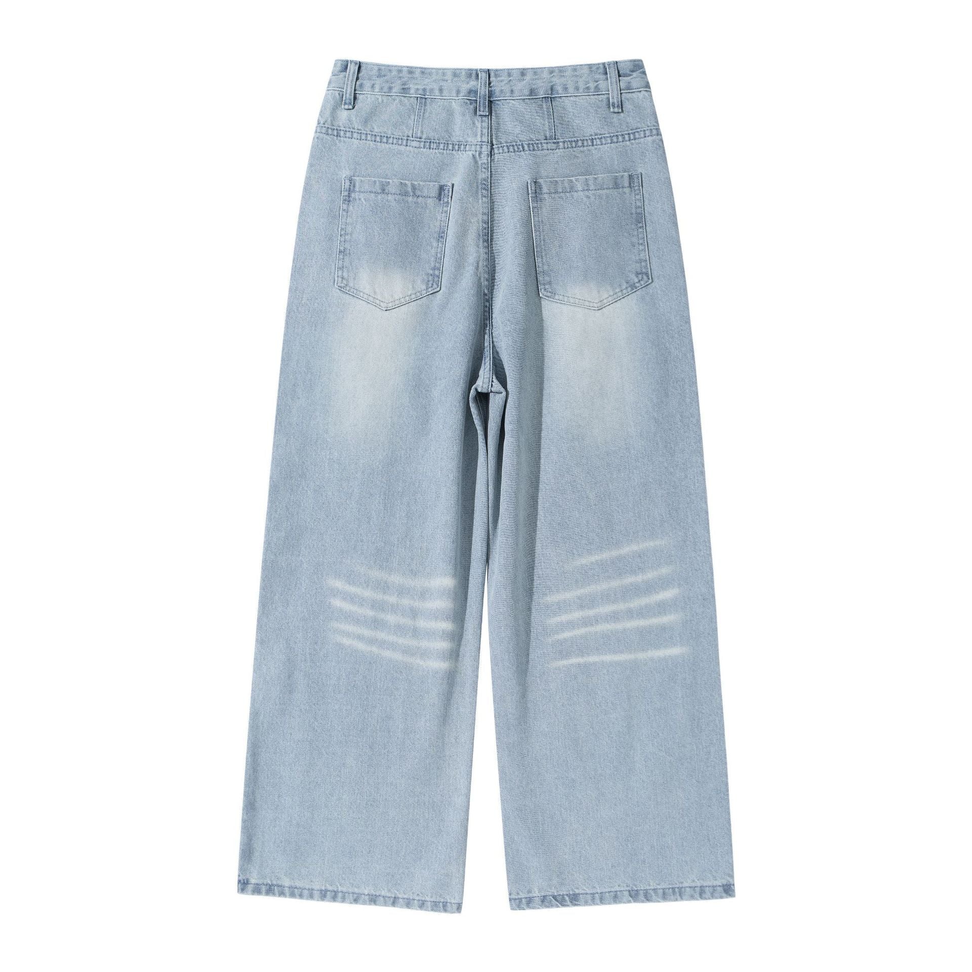 Women's high-waisted wide cropped jeans with pleats and utility pockets Chichicherry